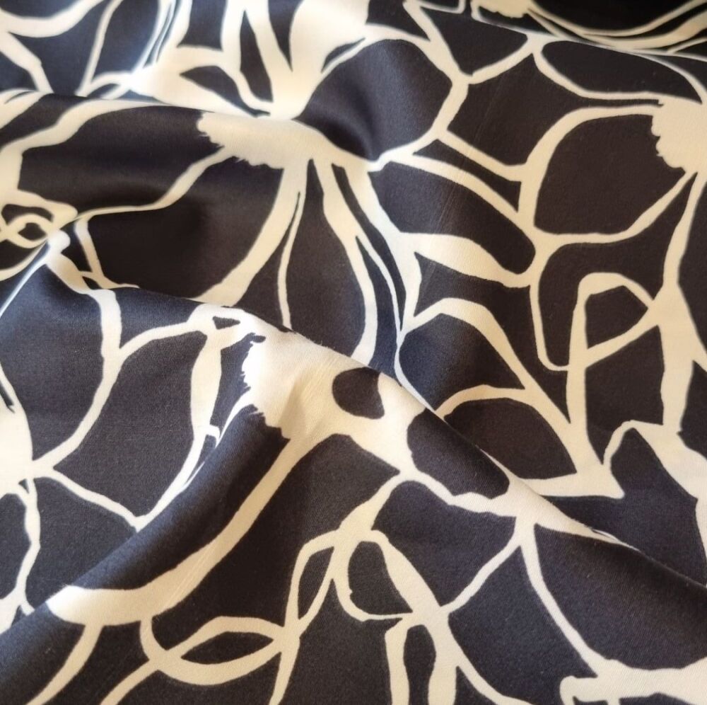 Nerida Hansen Cotton Satin Magnolia Black