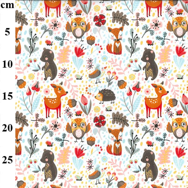 Polycotton Fabric Autumn Forest