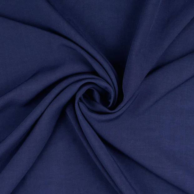 Plain Viscose Fabric Navy 5026