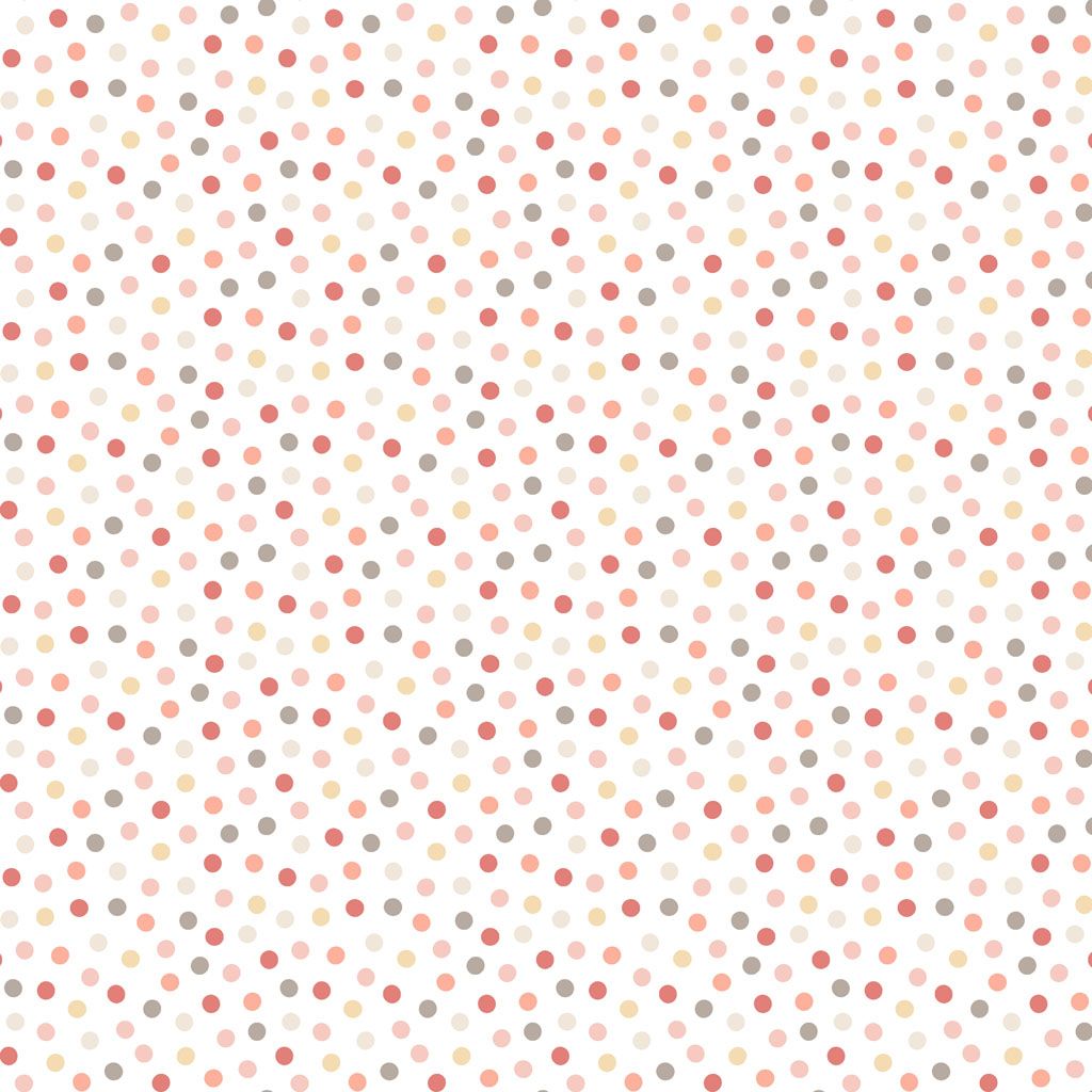 Guess How Much I Love You - Clothworks- Cotton Fabric Dots Coral 4249-38