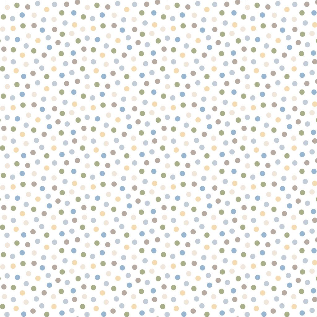 Guess How Much I Love You - Clothworks- Cotton Fabric Dots Blue 4249-87