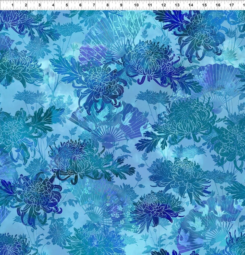 In The Beginning Fabrics - Cotton - Oriental Garden 2OG-2