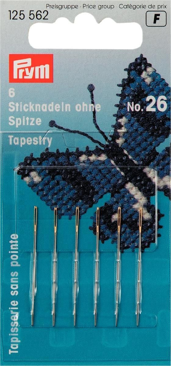 Prym Embroidery Needles Tapestry blunt point No. 26 125562