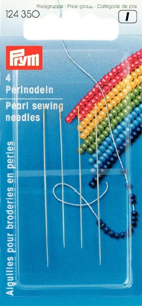 124350 Prym Pearl Sewing Needles HT 10/12 0.45 x 55/0.40 x 50 mm si/gold