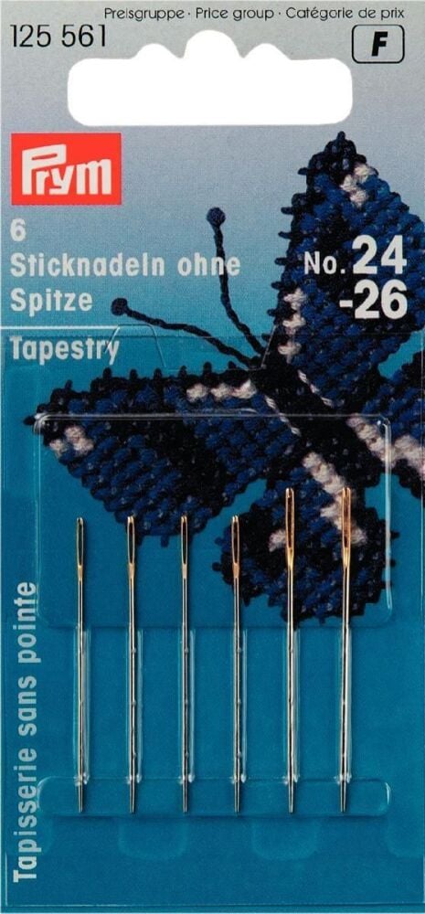 Prym Tapestry Needles Size 24-26 Assorted 125561