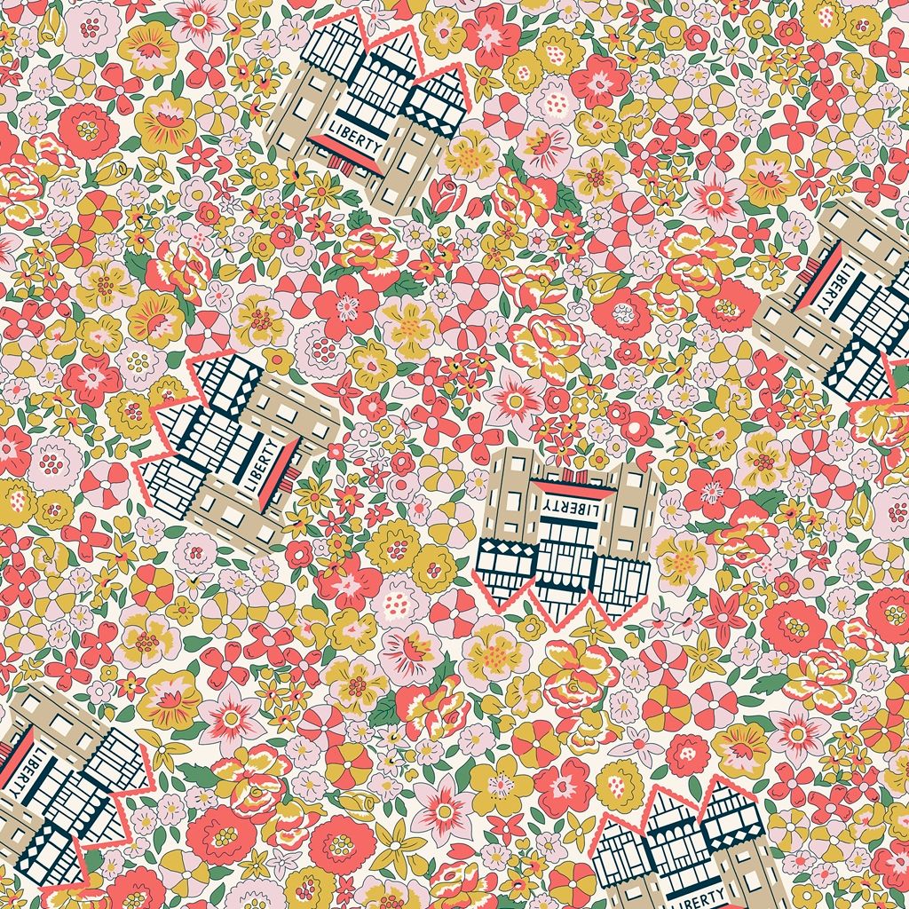 PRE-ORDER Liberty Fabric Flower Shop Liberty In Bloom 414C