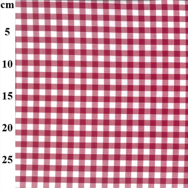 Yard Dyed Cotton Fabric Gingham Magenta