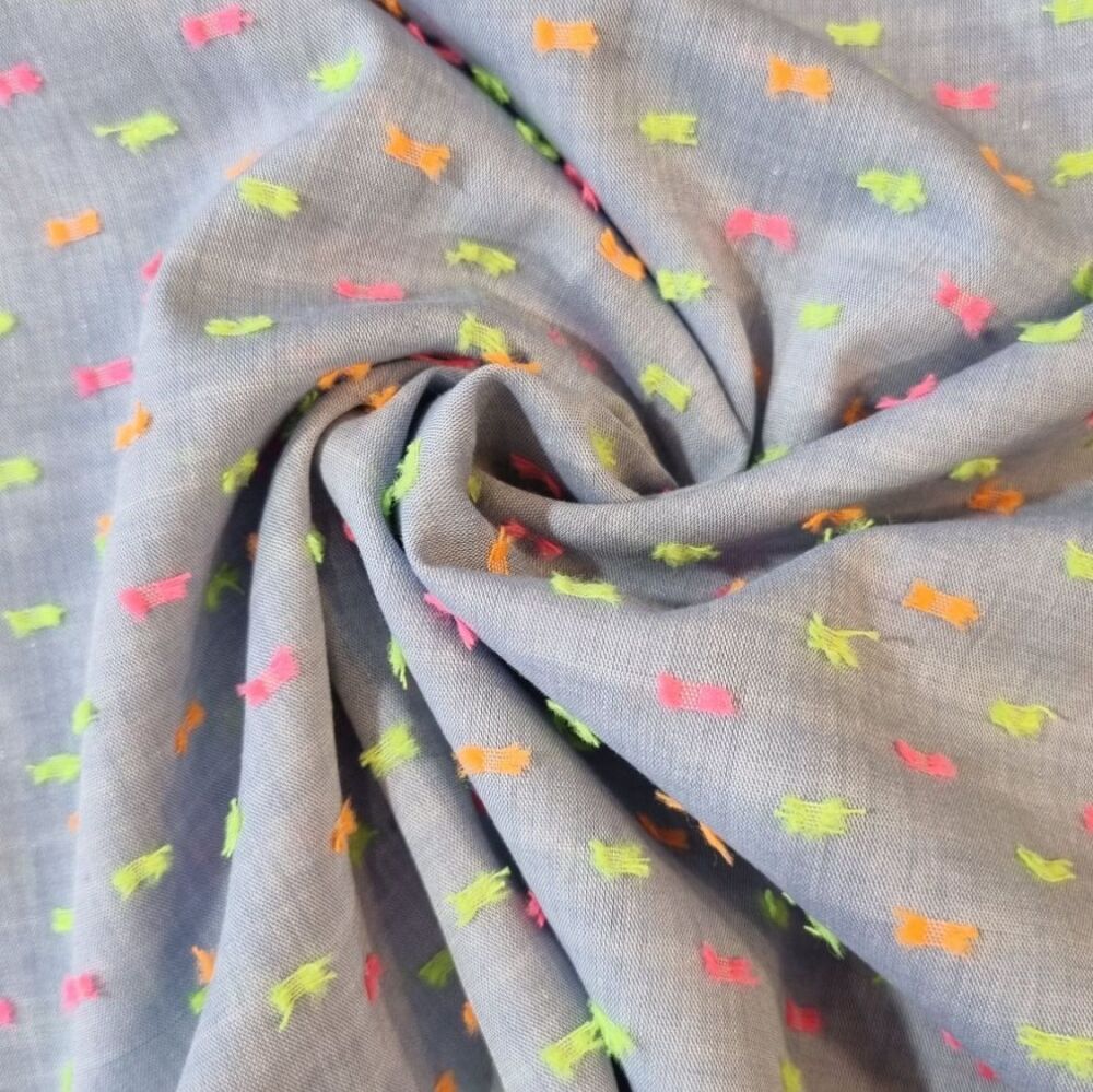 Cotton Dobby Fabric Neon