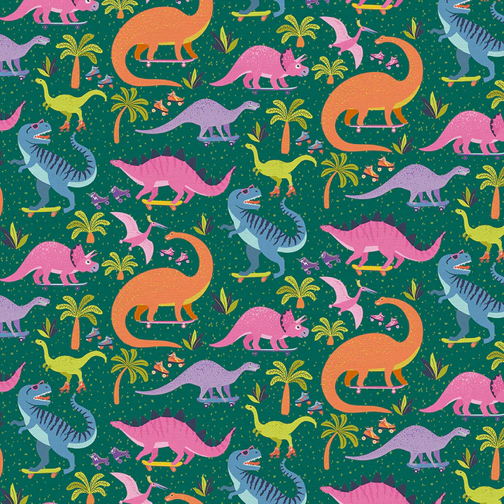 Paintbrush Studio Jurassic Joyrides Green