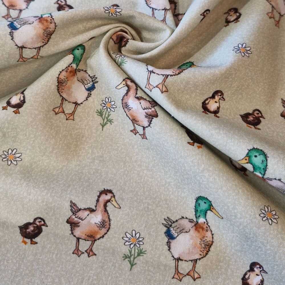 The Craft Cotton Company Farmyard Mallard Family