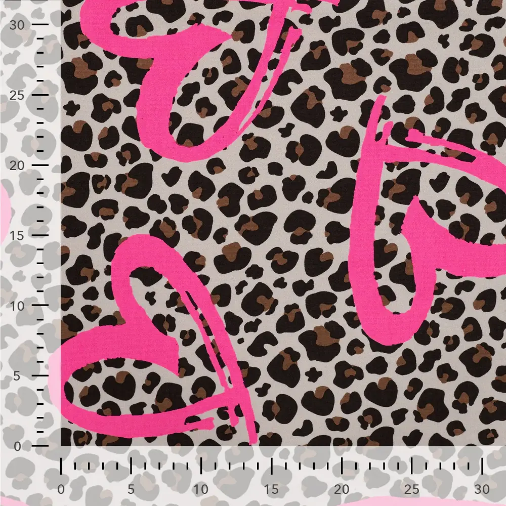 French Terry Leopard Neon