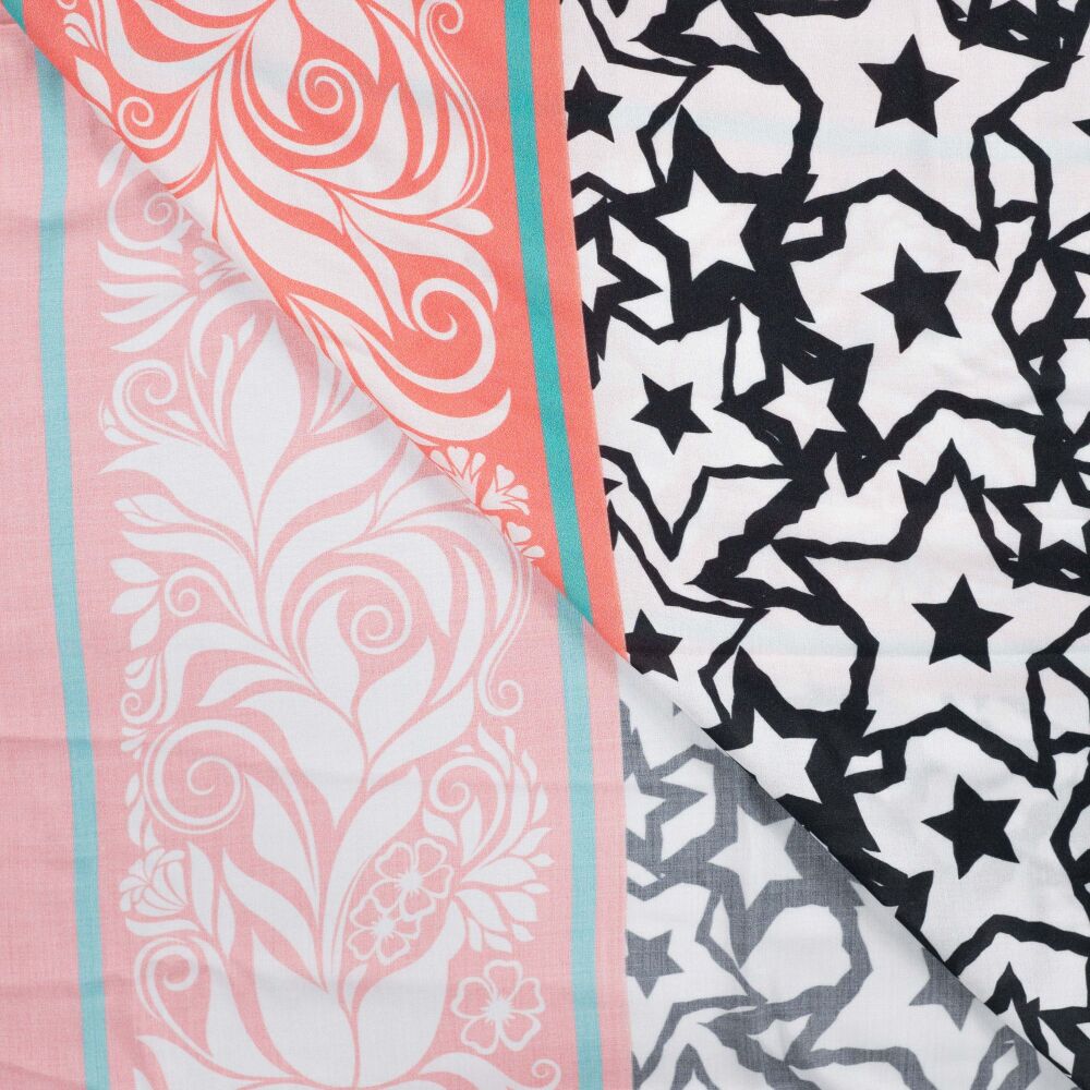 Viscose Voile Fabric Panel Ibiza Voile Stars