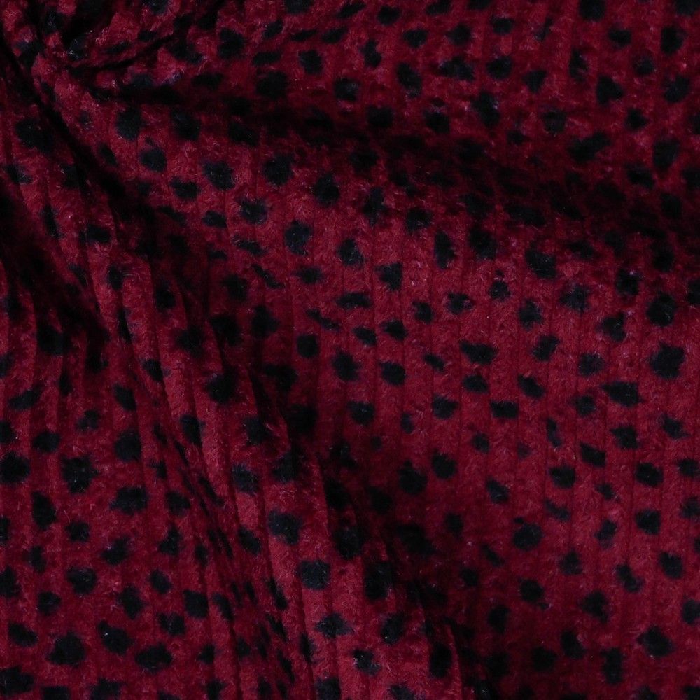 WASHED CORDUROY DOTS - BERRY