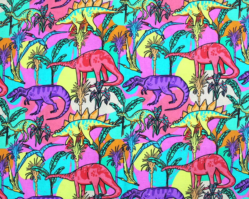 Little Johnny Digital Cotton Dinosaur Pink