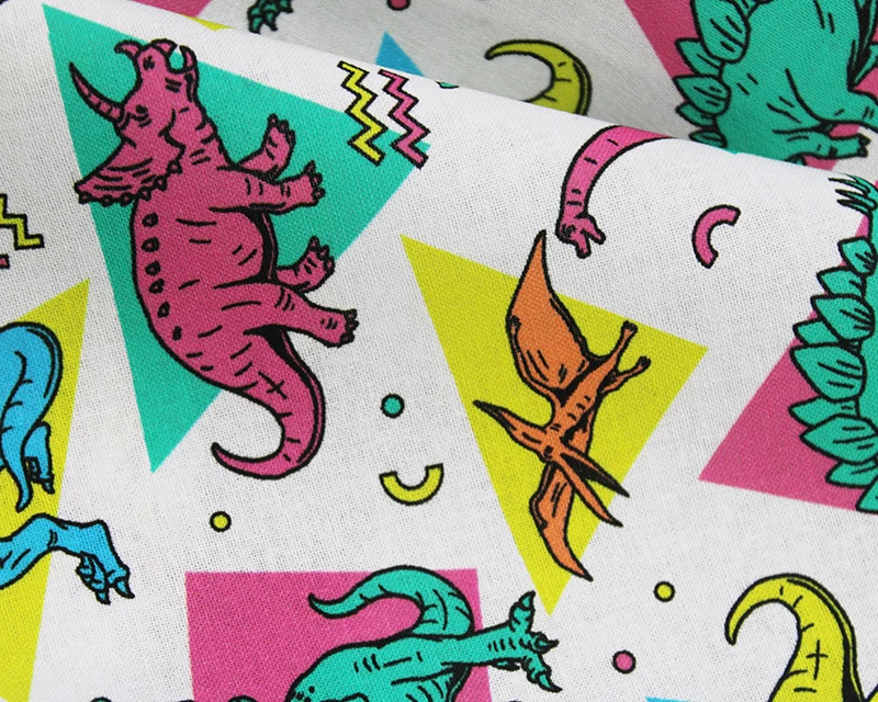 Little Johnny Digital Cotton Dinosaur Triangles
