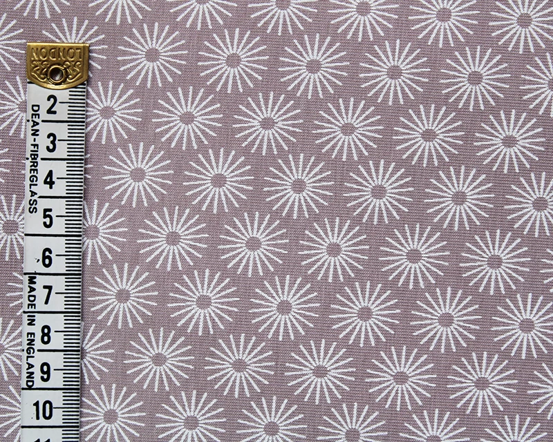 Cotton Jersey Flower Wheel Dusky Pink