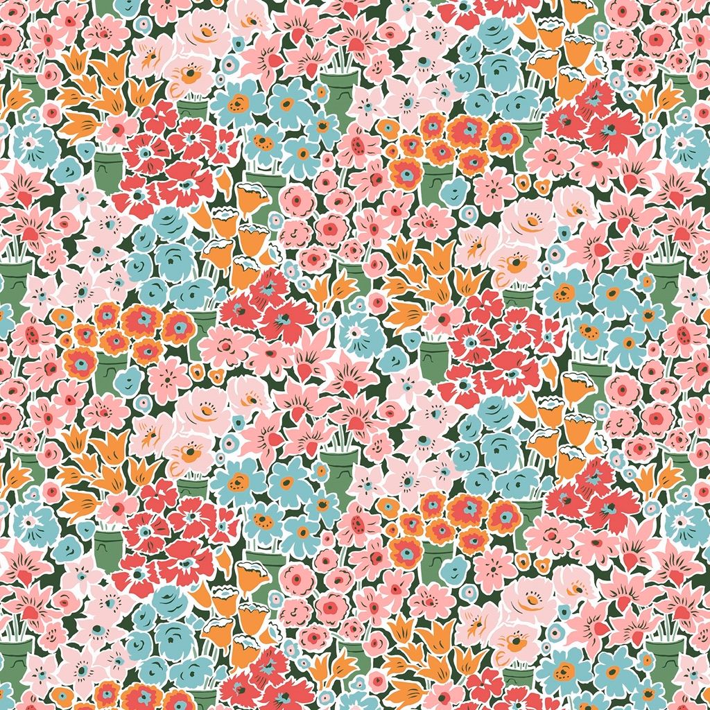 Liberty Fabric London Tudor Celebration Rossellie Bloom 444B