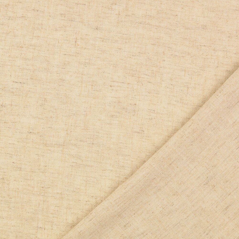 Viscose Linen Mix Fabric Plain Sand