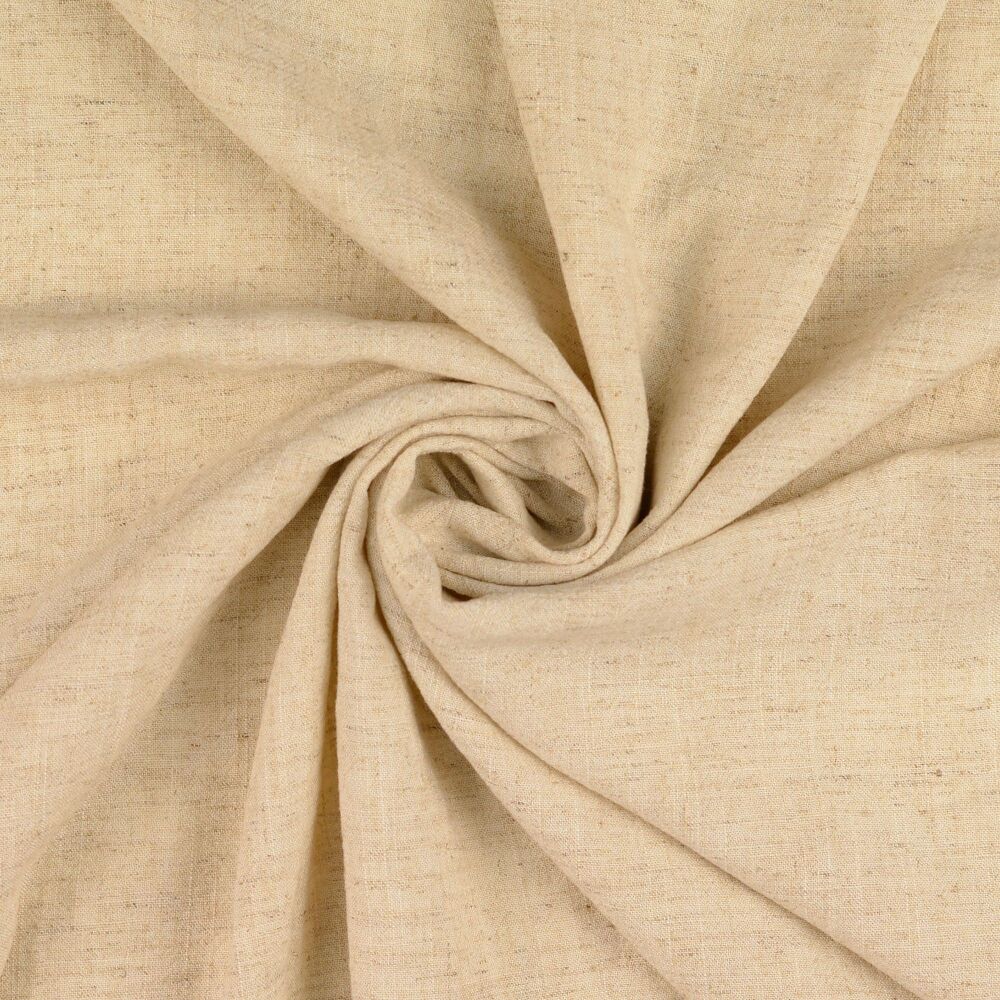 Viscose Linen Mix Fabric Plain Sand