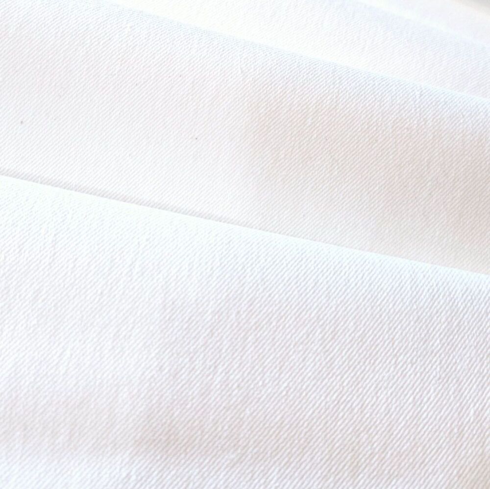 Stretch Denim Fabric White