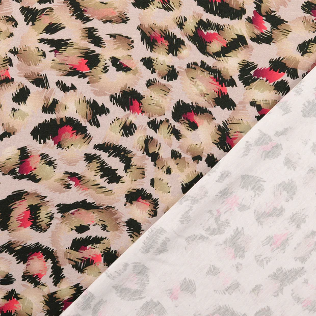 Cotton Jersey Fabric Savannah Spots Rose