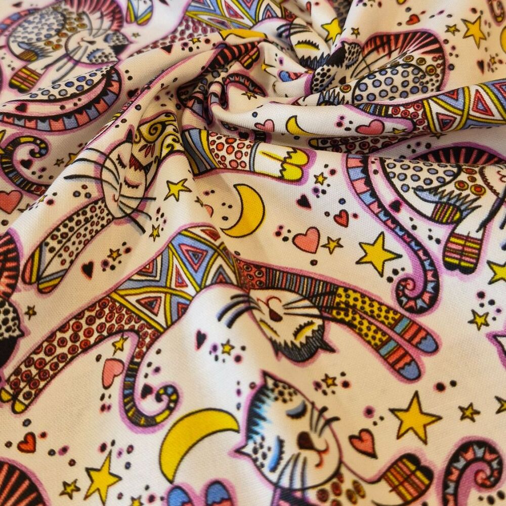 Camelot Fabrics Cotton Mysticat Cats