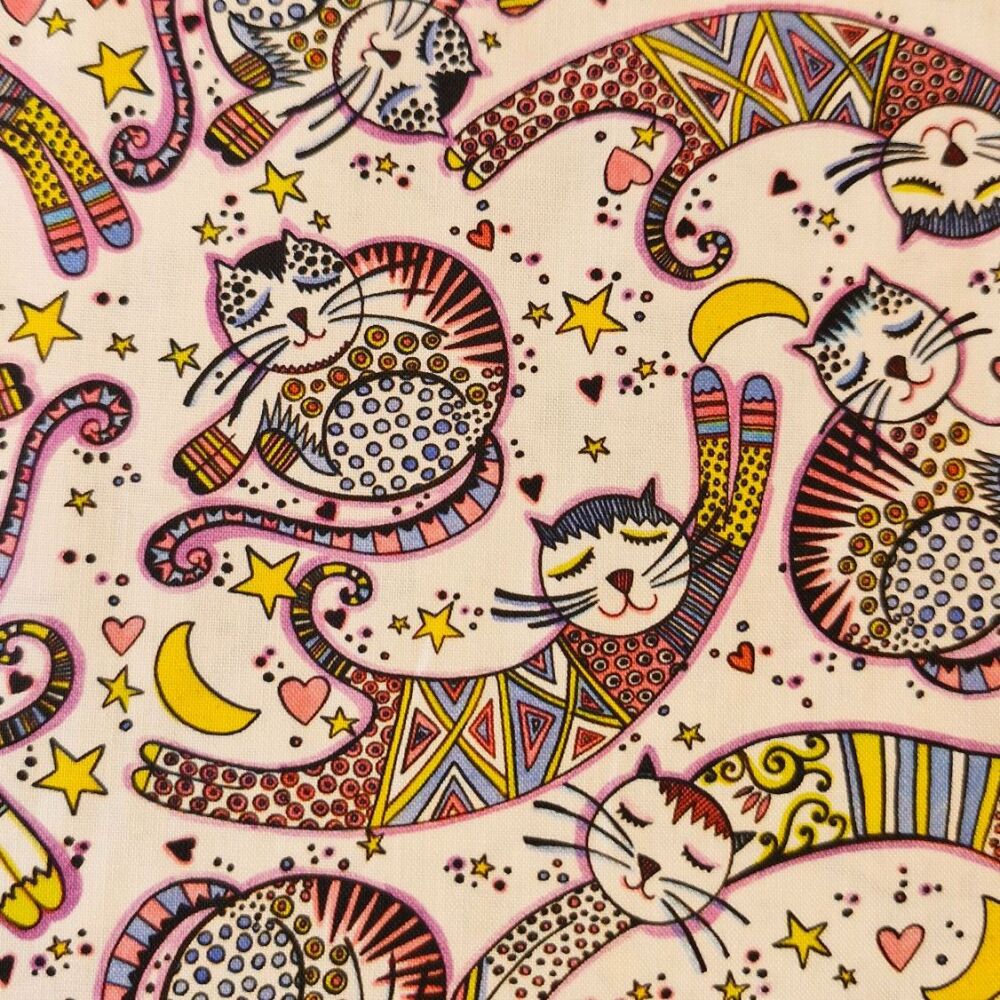 Camelot Fabrics Cotton Mysticat Cats