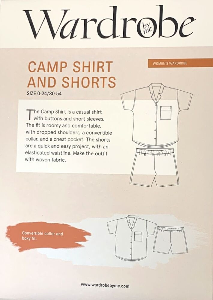 Wardrobe By Me Camp Shirt and Shorts Sewing pattern