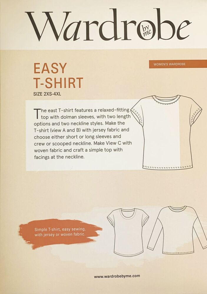 Wardrobe By Me Easy T-Shirt Sewing Pattern