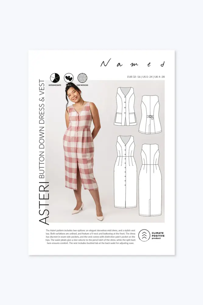Asteri Button Down Dress & Vest Named