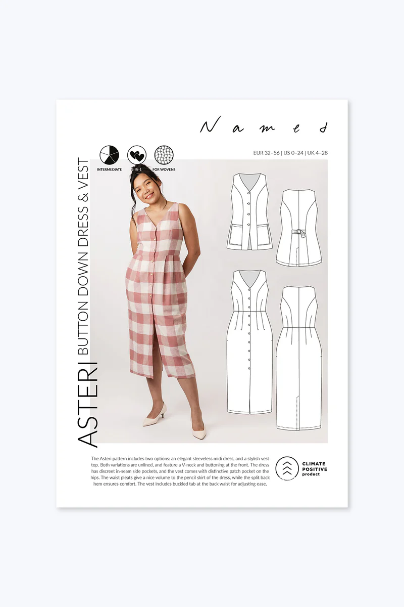 Asteri Button Down Dress & Vest Named