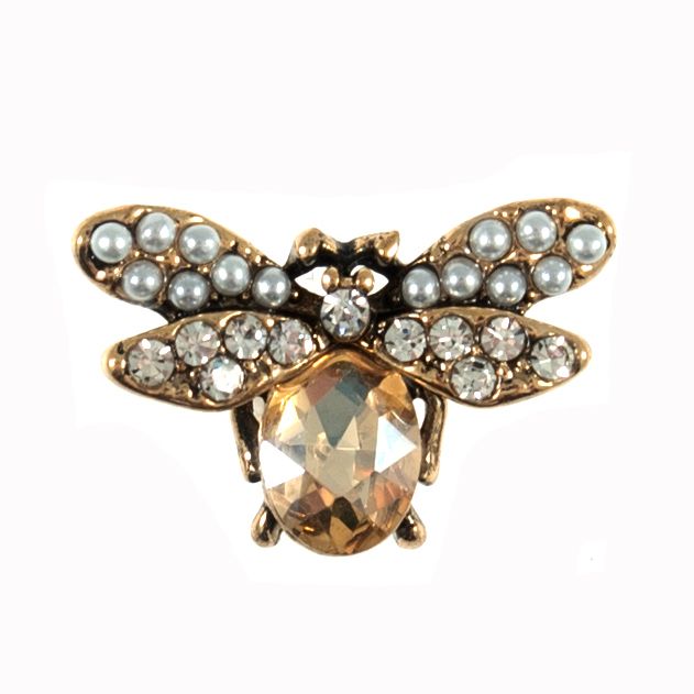 Buttons Diamanté Bee