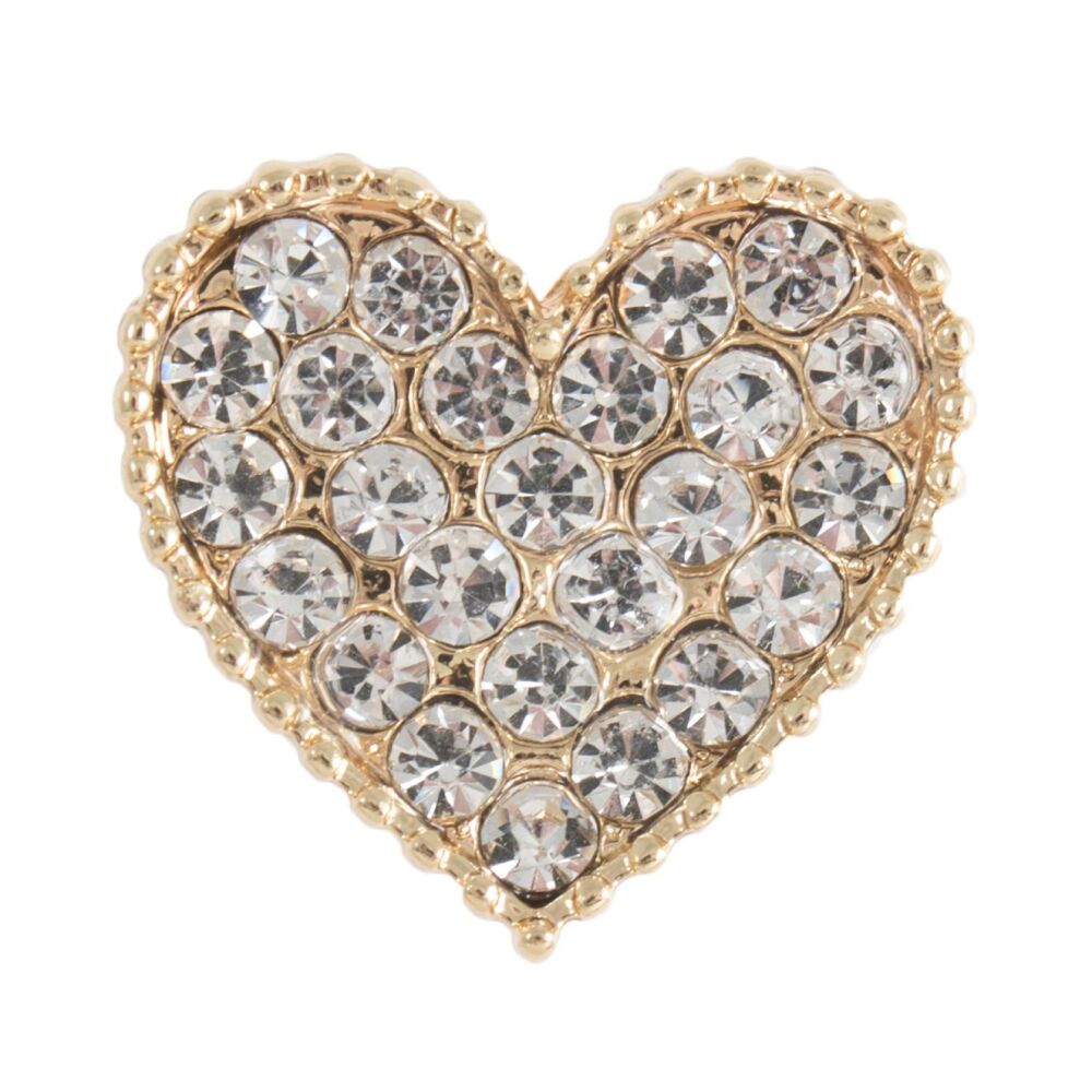 Diamante Heart Button