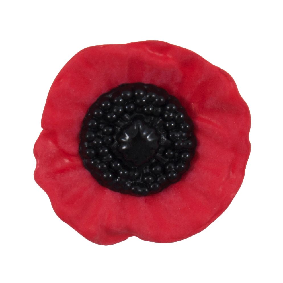 Poppy Button 28mm