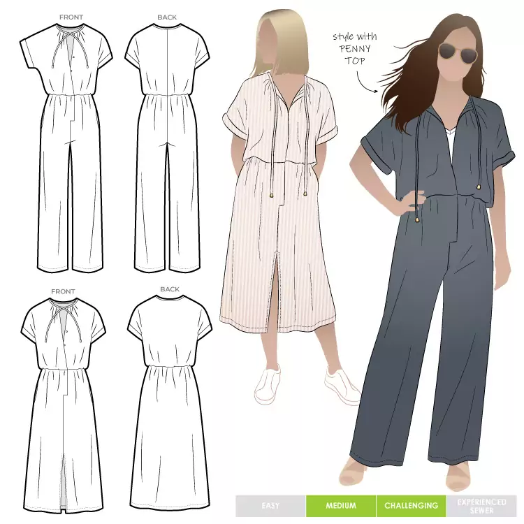 Eadie Woven Jumpsuit Dress Style Arc