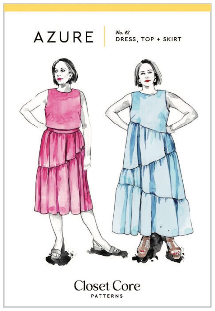 Azure Dress, Top, Skirt Closet Core Patterns