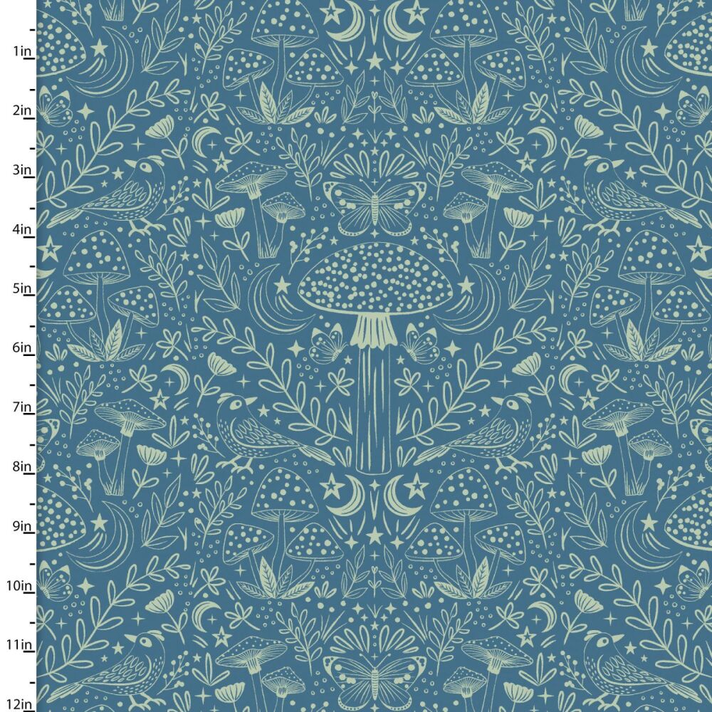 3 Wishes Cotton Fabric Forest Life Tonal Timberland