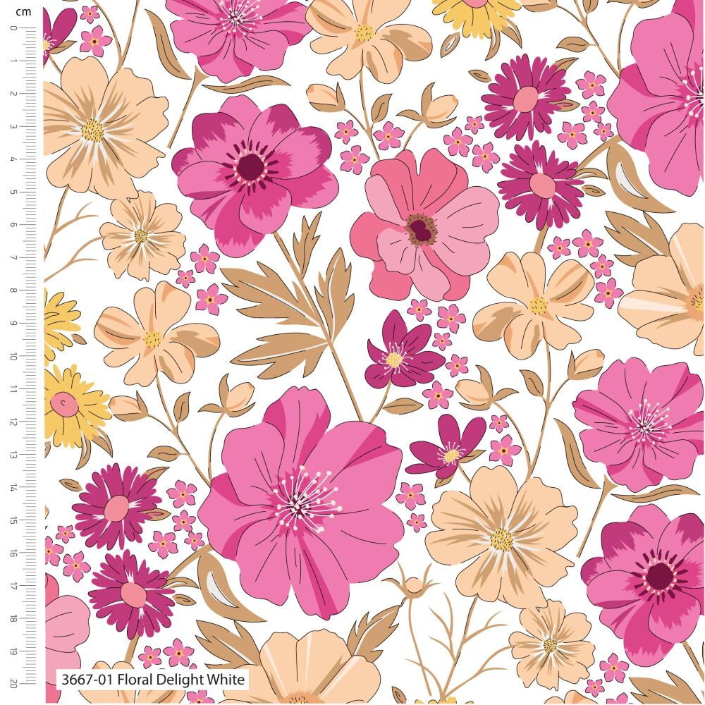 Cotton Jersey Fabric The Crafty Pie Delight White