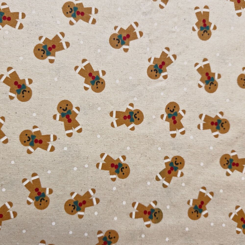 John Louden Christmas Cotton Gingerbread Ivory