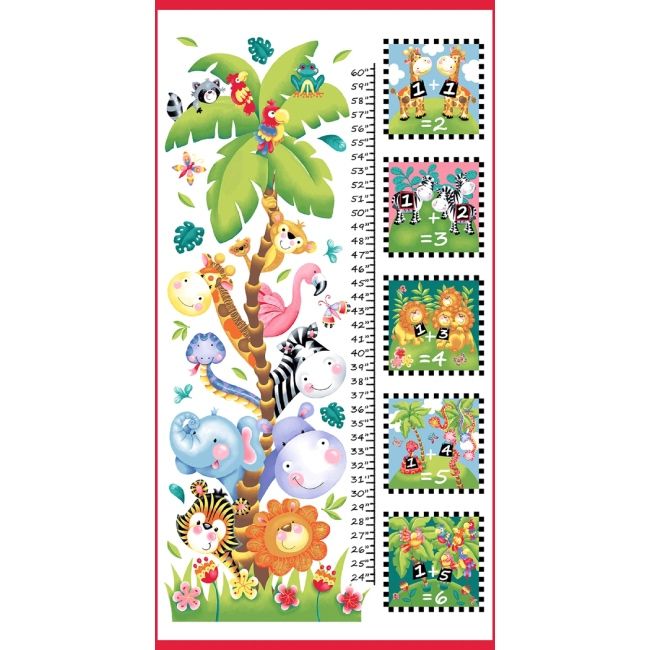 Born To Be Wild Jungle Growth Chart Panel