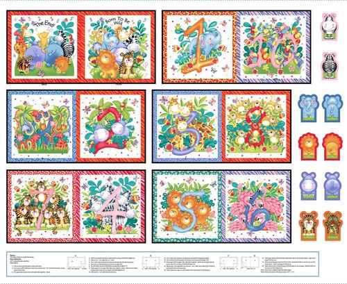 Born To Be Wild Jungle Counting Book Panel