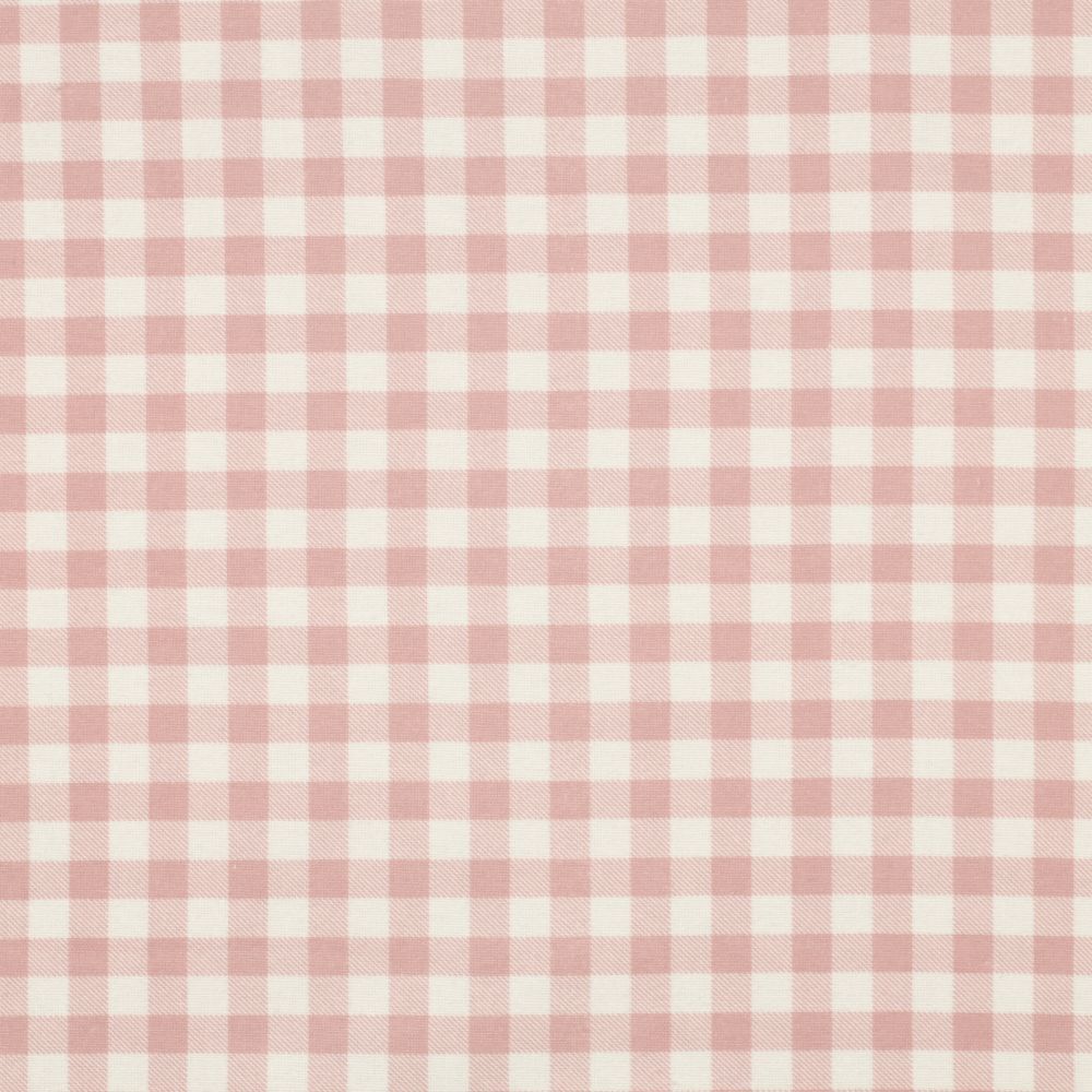 Flannel Cotton Fabric Gingham Light Pink