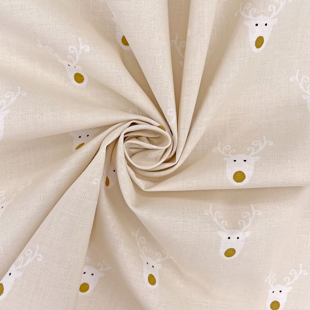 Christmas Cotton Reindeer Ivory
