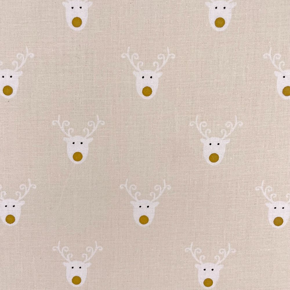 Christmas Cotton Reindeer Ivory
