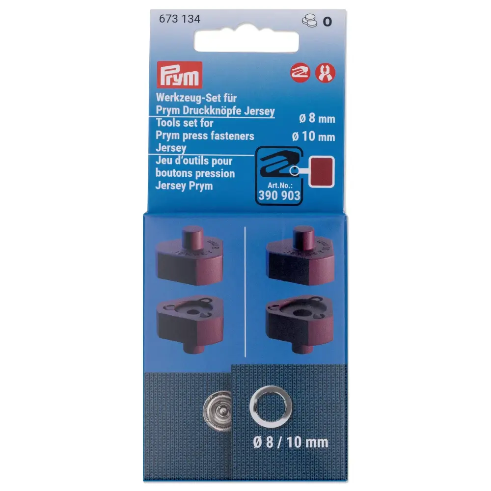 Prym Tools set press fasteners Jersey. 8/10mm