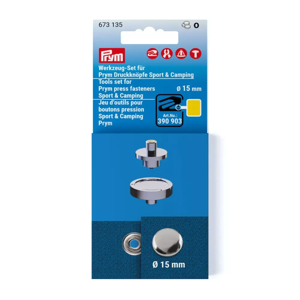 Prym Tools set for Prym press fasteners Sport & Camping, 15 mm
