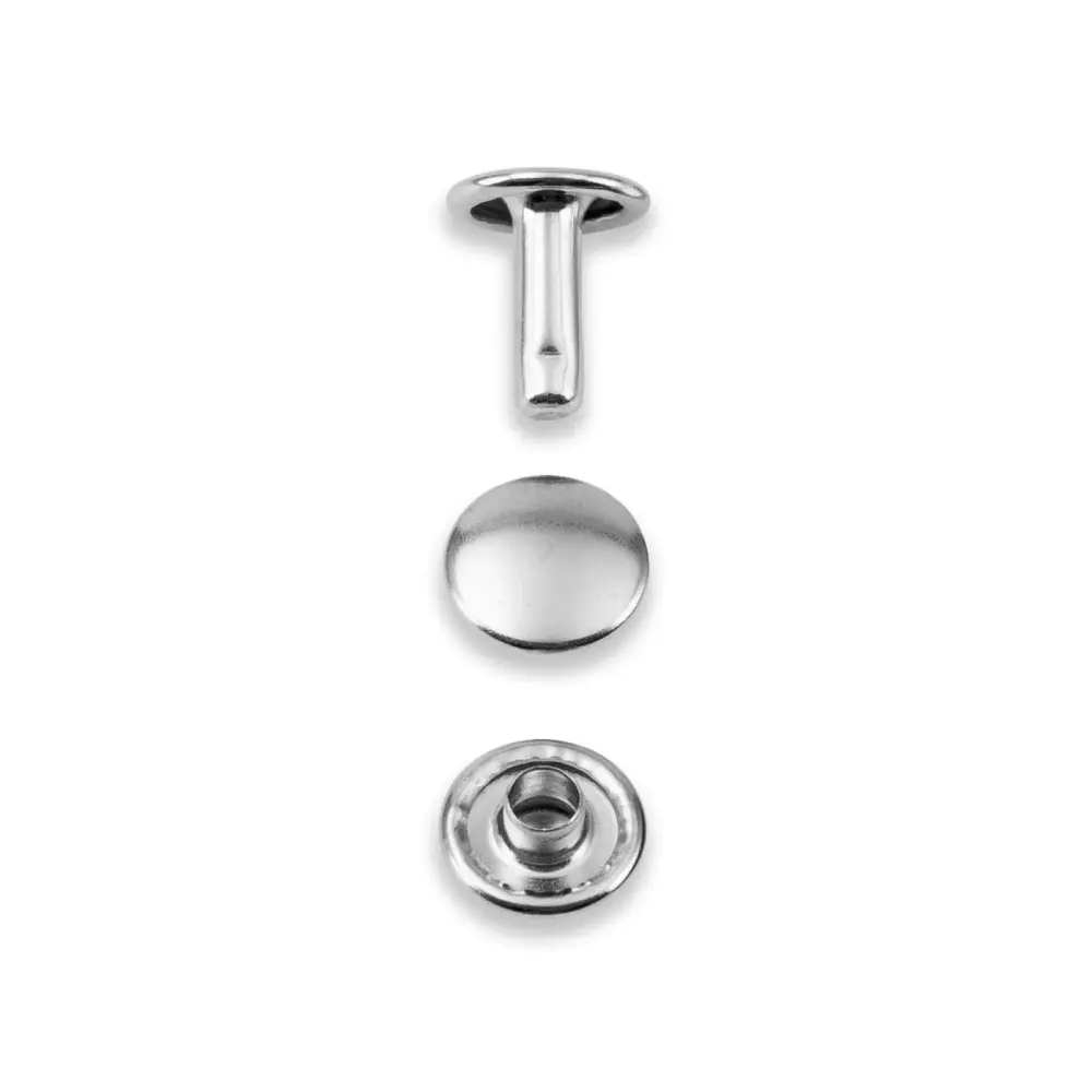 Prym Tubular Rivets, 4-6mm, silver-coloured, pk 20