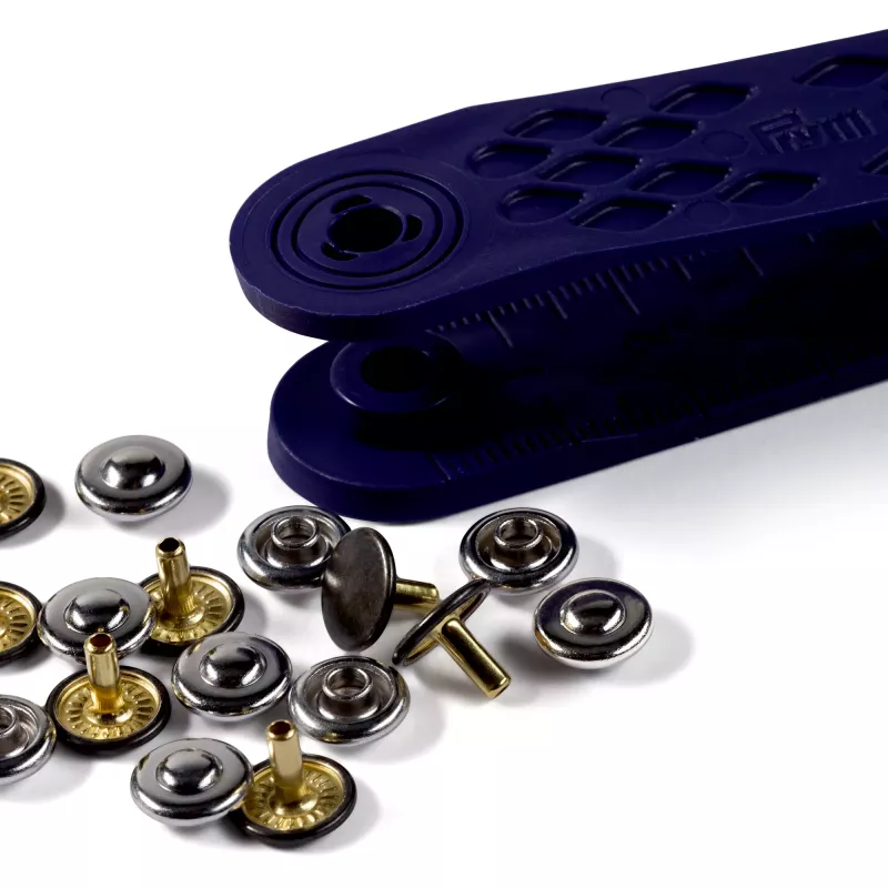 Prym Rivets, 9mm, silver-coloured/old iron  24 pieces
