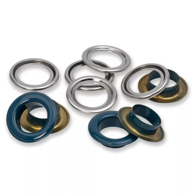 14.0 mm Prym Eyelets and washers Navy 20 piece