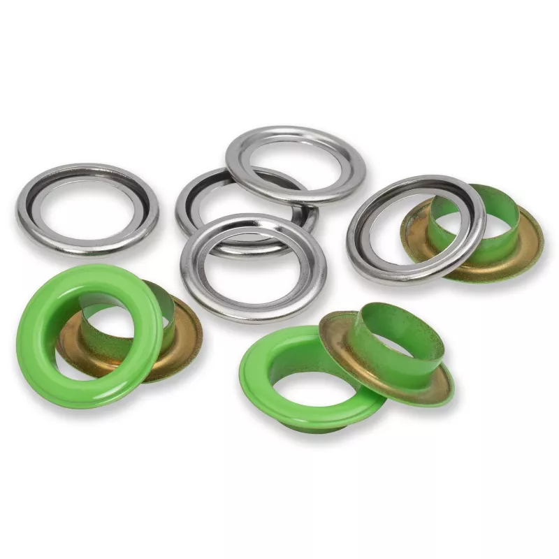 14.0 mm Prym Eyelets and washers Light Green 20 piece